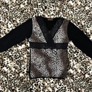 Leopard Print Long sleeve Top